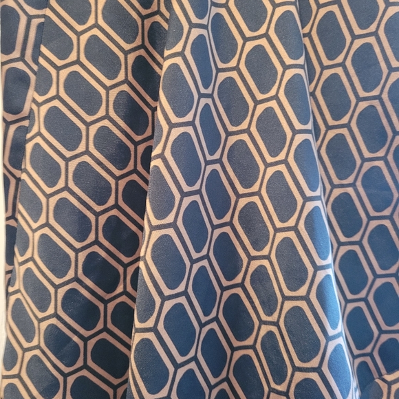 Beautiful ZARA Woman satiny patterned wrap skirt.  Hi low wrap. - Picture 3 of 3